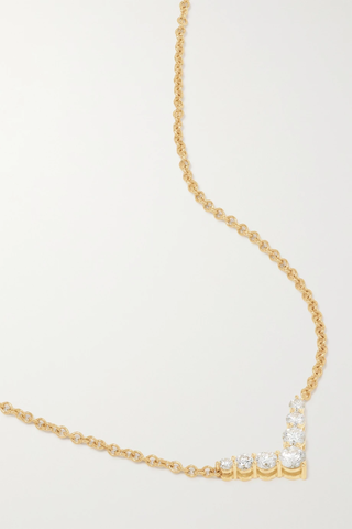 유럽직배송 멜리사케이 목걸이 MELISSA KAYE Aria V mini 18-karat gold diamond necklace 45666037505282671