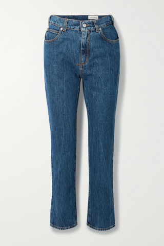유럽직배송 알렉산더맥퀸 청바지 ALEXANDER MCQUEEN Cropped high-rise straight-leg jeans 1647597283998544
