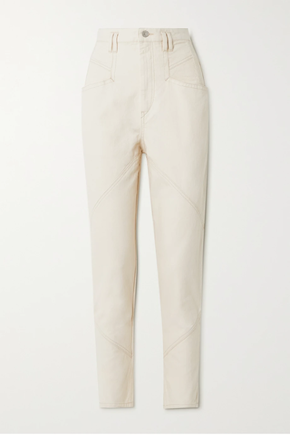 유럽직배송 이자벨마랑 ISABEL MARANT Nadeloisa paneled high-rise straight-leg jeans 43769801094921591