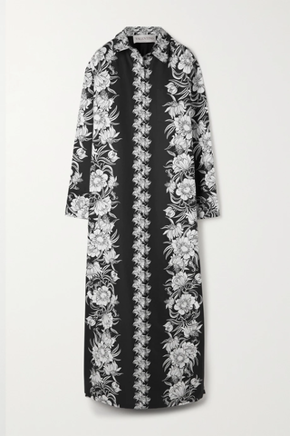유럽직배송 발렌티노 VALENTINO Floral-print cotton and silk-blend faille gown 33258524072485086