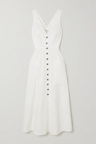 유럽직배송 살로니 원피스 SALONI Zoey cutout stretch-cotton poplin dress 11452292645859986