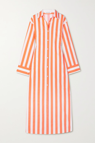 유럽직배송 프랭키샵 셔츠원피스 FRANKIE SHOP Cala striped cotton-poplin midi shirt dress 1647597283494312