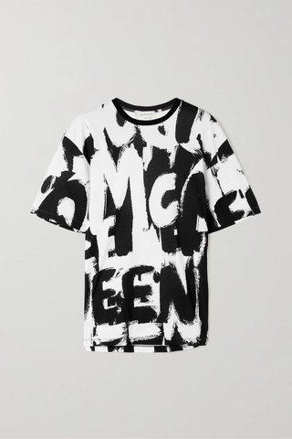 유럽직배송 알렉산더맥퀸 티셔츠 ALEXANDER MCQUEEN Graffiti printed cotton-jersey T-shirt 1647597284288909