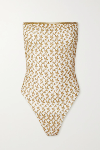 유럽직배송 미쏘니 MISSONI Mare open-back metallic crochet-knit swimsuit 32027475400238209