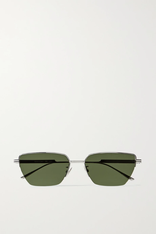 유럽직배송 보테가베네타 선글라스 BOTTEGA VENETA Cat-eye silver-tone sunglasses 43769801094285163