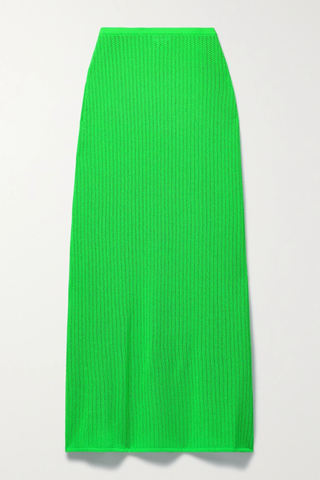 유럽직배송 레셋 스커트 LESET Jasmine pointelle-knit maxi skirt 45666037504962460