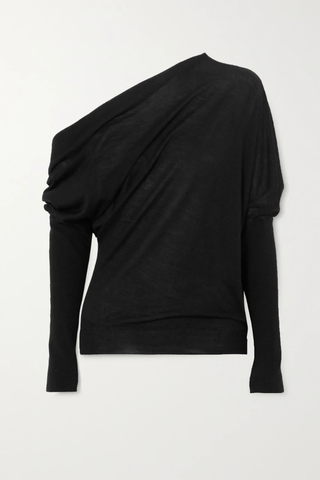 유럽직배송 톰포드 스웨터 TOM FORD One-shoulder cashmere and silk-blend sweater 17957409490182466
