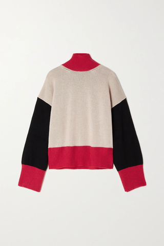 유럽직배송 마르니 스웨터 MARNI Color-block cashmere turtleneck sweater 43769801095581113