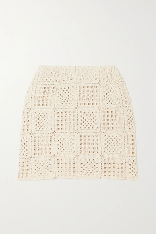 유럽직배송 홀츠베일러 미니스커트 HOLZWEILER Ada crocheted organic cotton mini skirt 43769801095416311