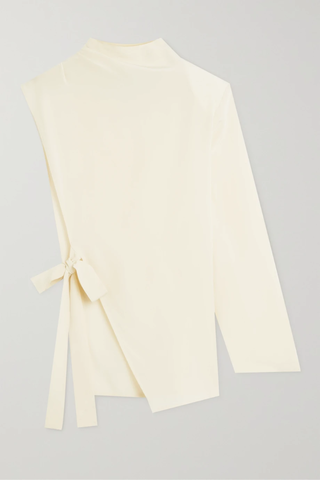 유럽직배송 ENVELOPE 1976 Land one-sleeve asymmetric silk-chiffon blouse 38063312420537819