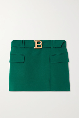 유럽직배송 발망 미니스커트 BALMAIN Belted wool mini skirt 38063312419801606