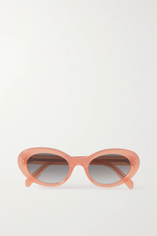 유럽직배송 셀린느 선글라스 CELINE EYEWEAR Oval-frame acetate sunglasses 38063312418016253