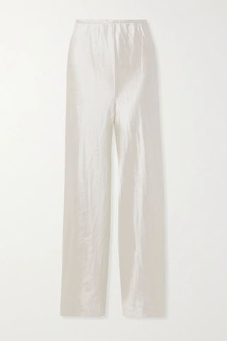 유럽직배송 더로우 팬츠 THE ROW Andres metallic crinkled cotton and silk-blend satin wide-leg pants 38063312420955804