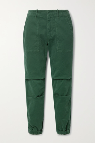 유럽직배송 닐리로탄 팬츠 NILI LOTAN Cropped cotton-blend twill tapered pants 17411127377122286