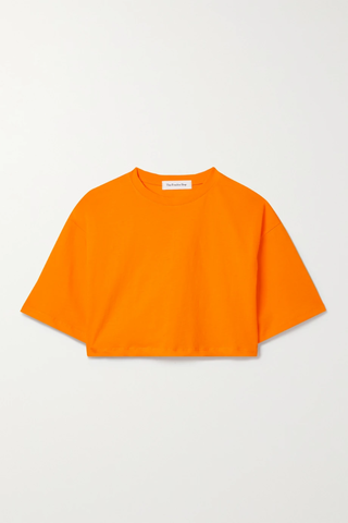 유럽직배송 프랭키샵 티셔츠 FRANKIE SHOP Karina cropped striped cotton-jersey T-shirt 1647597283494294