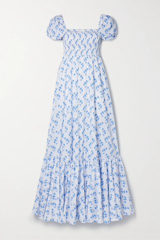 유럽직배송 캐롤라인 콘스타스 원피스 CAROLINE CONSTAS Gianna shirred floral-print cotton-blend poplin maxi dress 38063312420537933