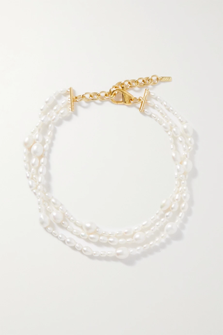 유럽직배송 MARTHA CALVO Rosie gold-plated pearl necklace 1647597282946993