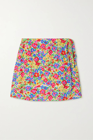 유럽직배송 페이스풀더브랜드 미니스커트 FAITHFULL THE BRAND + NET SUSTAIN Lucio floral-print voile mini wrap skirt 38063312420582183