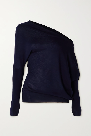 유럽직배송 톰포드 스웨터 TOM FORD One-shoulder cashmere and silk-blend sweater 42247633208084238