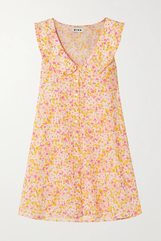 유럽직배송 릭소 RIXO Shristi ruffled floral-print cotton-poplin nightdress 45666037505010340