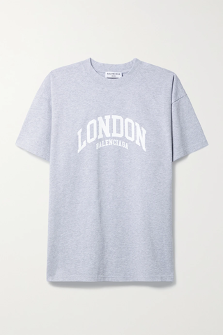 유럽직배송 발렌시아가 티셔츠 BALENCIAGA Printed cotton-jersey T-shirt 38063312418732070