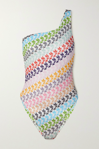 유럽직배송 미쏘니 MISSONI Mare one-shoulder metallic crochet-knit swimsuit 32027475400243207