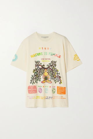 유럽직배송 스텔라맥카트니 티셔츠 STELLA MCCARTNEY Nature Is Female oversized printed organic cotton-jersey T-shirt 43769801095555172