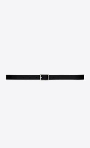 유럽직배송 입생로랑 여성벨트 SAINT LAURENT strass buckle belt in smooth leather 710089AAALU1067