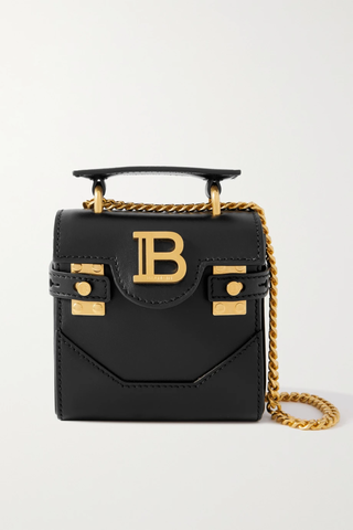 유럽직배송 발망 숄더백 BALMAIN B-Buzz mini chain-embellished leather shoulder bag 43769801096688699