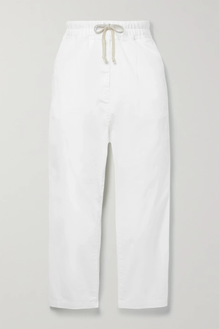 유럽직배송 닐리로탄 팬츠 NILI LOTAN Casablanca cropped cotton-blend twill pants 33258524071926676