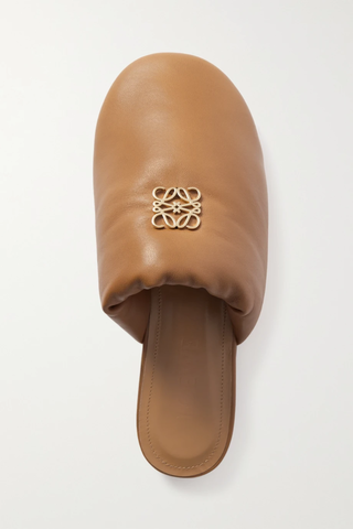 유럽직배송 로에베 슬리퍼 LOEWE Anagram logo-embellished padded leather slippers 38063312420870541