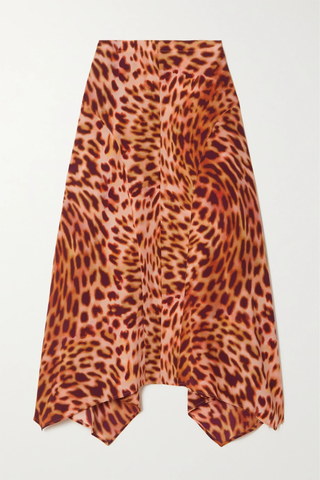 유럽직배송 스텔라맥카트니 스커트 STELLA MCCARTNEY Naya leopard-print silk crepe de chine midi skirt 43769801095544736