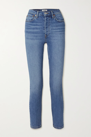 유럽직배송 리던 청바지 RE/DONE 90s High Rise cropped slim-leg jeans 45666037504839295