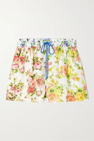 유럽직배송 짐머만 ZIMMERMANN + NET SUSTAIN floral-print linen shorts 1647597285897043