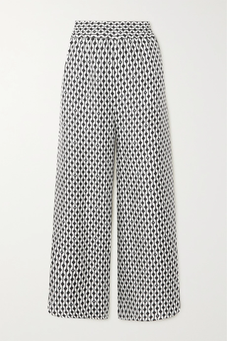유럽직배송 막스마라 팬츠 MAX MARA Asiago printed cropped silk-twill wide-leg pants 38063312420424904
