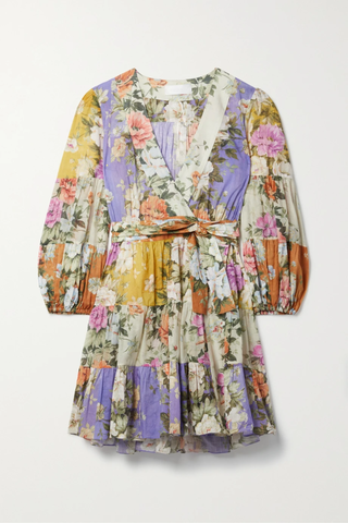 유럽직배송 짐머만 미니원피스 ZIMMERMANN Pattie belted floral-print cotton-voile wrap mini dress 38063312420610486