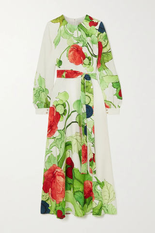 유럽직배송 엘리사브 원피스 ELIE SAAB Belted floral-print stretch-cady maxi dress 33258524072259948
