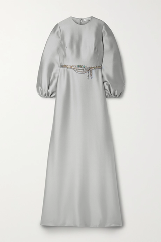 유럽직배송 림아크라 REEM ACRA Embellished satin-piqué gown 38063312419322991