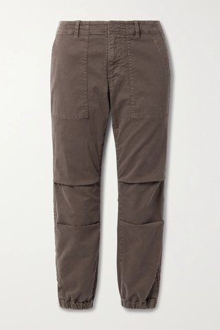 유럽직배송 닐리로탄 팬츠 NILI LOTAN Cropped cotton-blend twill tapered pants 17411127376759255