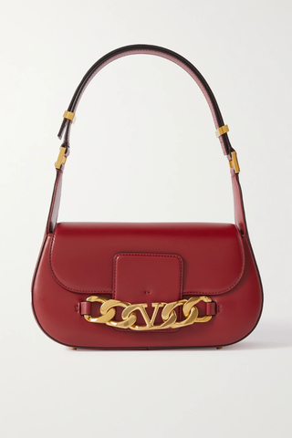 유럽직배송 발렌티노 숄더백 VALENTINO Valentino Garavani VLOGO Chain embellished leather shoulder bag 46376663162442188