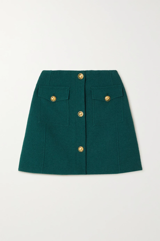 유럽직배송 알레산드라리치 미니스커트 ALESSANDRA RICH Embellished checked wool-blend tweed mini skirt 38063312419133900
