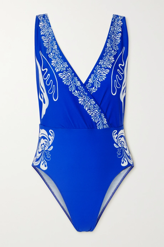 유럽직배송 라더블제이 LA DOUBLEJ Hazzard wrap-effect printed swimsuit 38063312420399751