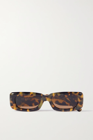 유럽직배송 아티코 선글라스 THE ATTICO + Linda Farrow Mini Marfa rectangular-frame tortoiseshell acetate sunglasses 43769801096245956