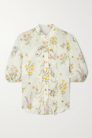 유럽직배송 짐머만 블라우스 ZIMMERMANN Jeannie ruffled floral-print cotton-voile blouse 42247633207928202