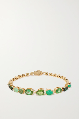 유럽직배송 GARRARD Blaze 18-karat gold multi-stone bracelet 1647597282679042