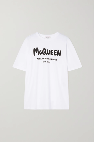 유럽직배송 알렉산더맥퀸 티셔츠 ALEXANDER MCQUEEN Printed cotton-jersey T-shirt 1647597285508243