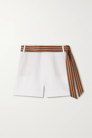 유럽직배송 로로피아나 LORO PIANA Antigua belted linen shorts 1647597284859387