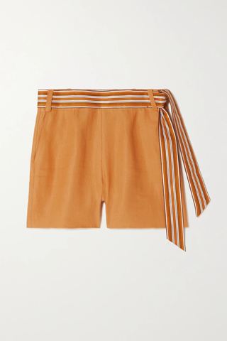 유럽직배송 로로피아나 LORO PIANA Antigua belted linen shorts 1647597284859409