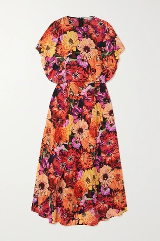 유럽직배송 스텔라맥카트니 원피스 STELLA MCCARTNEY Floral-print silk crepe de chine midi dress 43769801095555170