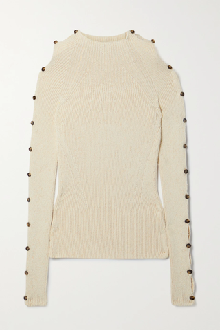 유럽직배송 프로엔자슐러 스웨터 PROENZA SCHOULER Cutout ribbed cotton-blend sweater 43769801096178777